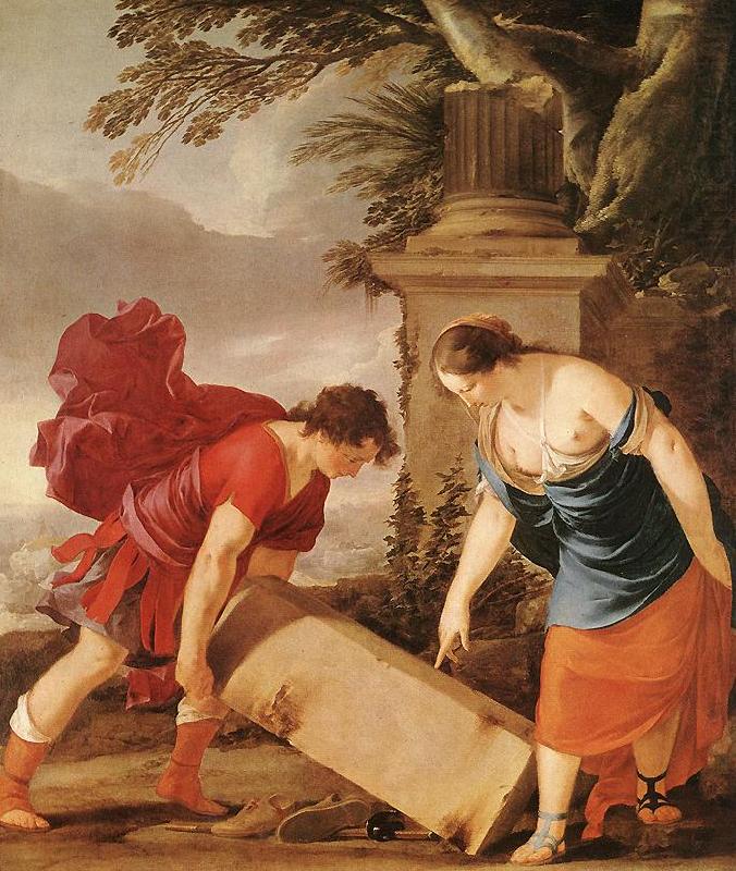 LA HIRE, Laurent de Theseus and Aethra (detail sg china oil painting image